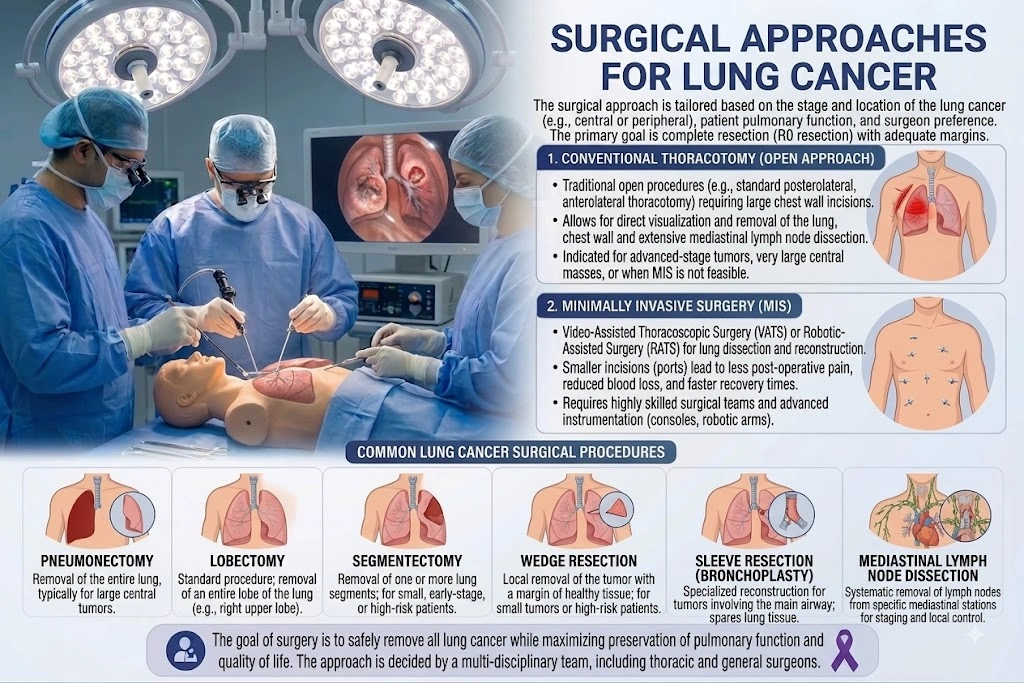 Surgical Approaches for Lung Cancer