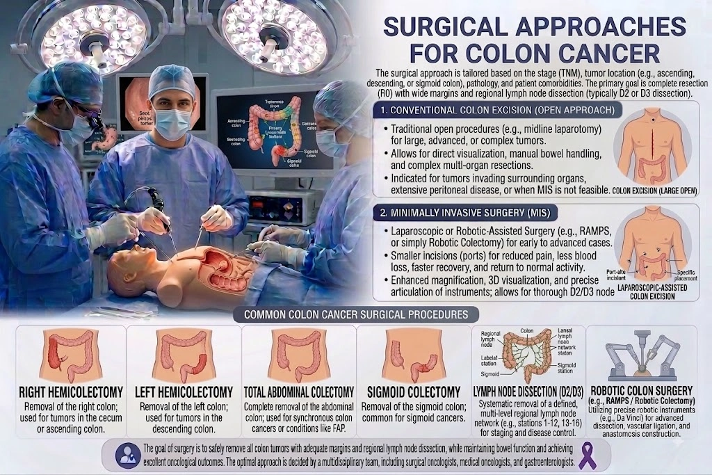 Surgical Approaches for Colon Cancer
