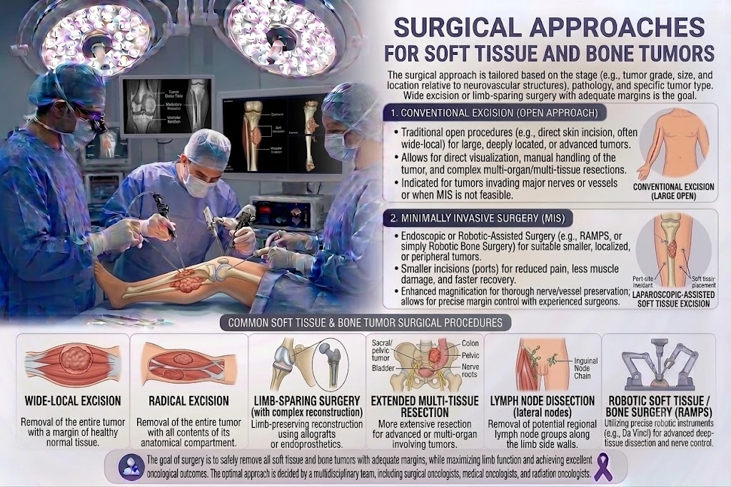 Surgical Approaches for Soft Tissue and Bone Tumors