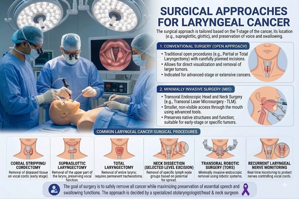 Surgical Approaches for Laryngeal Cancer