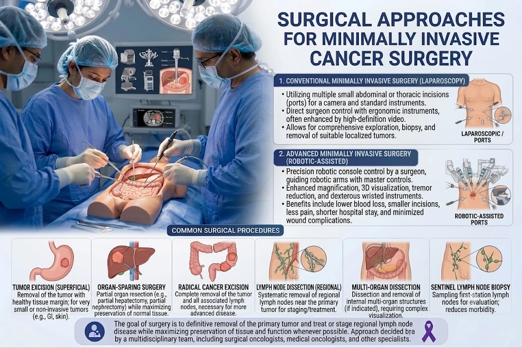 Surgical Approaches for Minimally Invasive Cancer Surgery