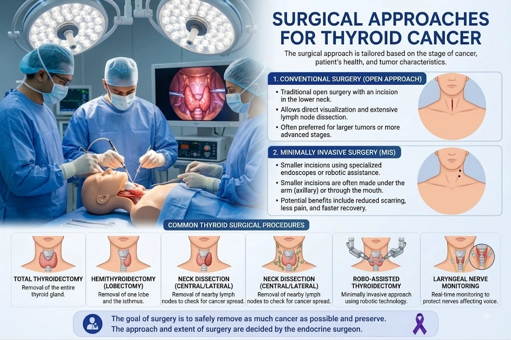 Surgical Approaches for Thyroid Cancer