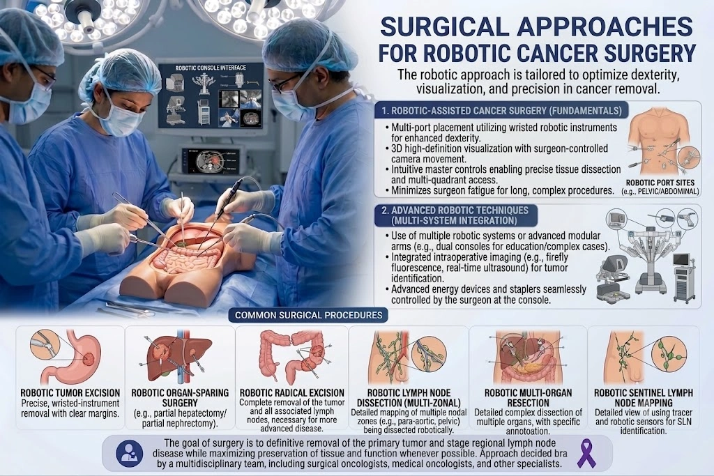 Surgical Approaches for Robotic Cancer Surgery