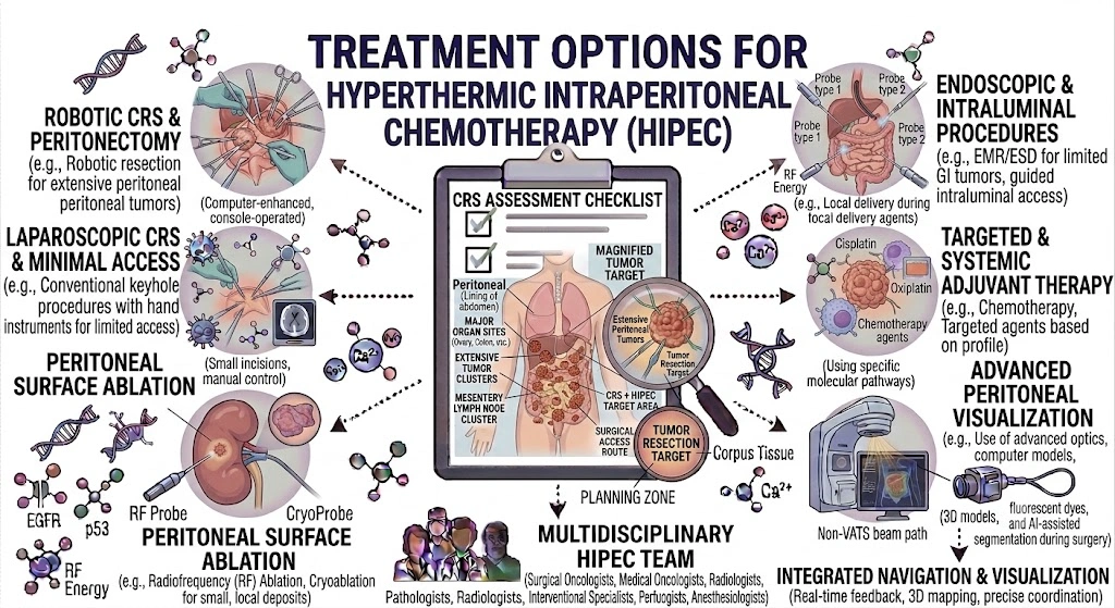 Treatment Options for Hyperthermic Intraperitoneal Chemotherapy (HIPEC)